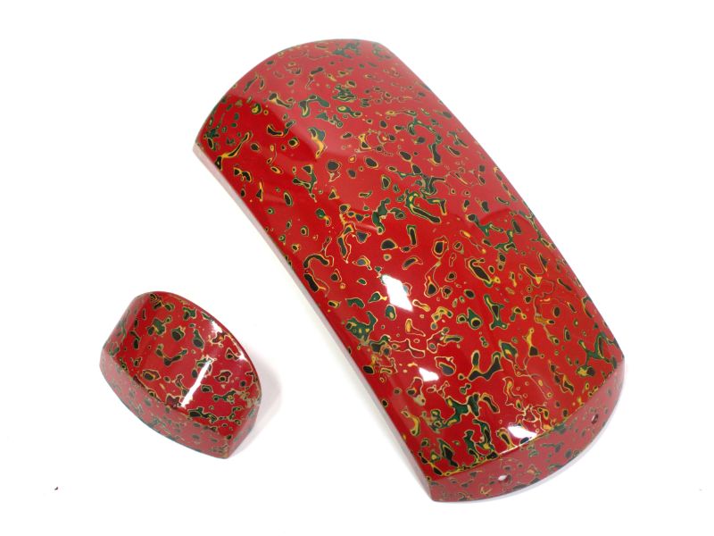 胴掛・天神キャップ(津軽・唐塗り・赤)