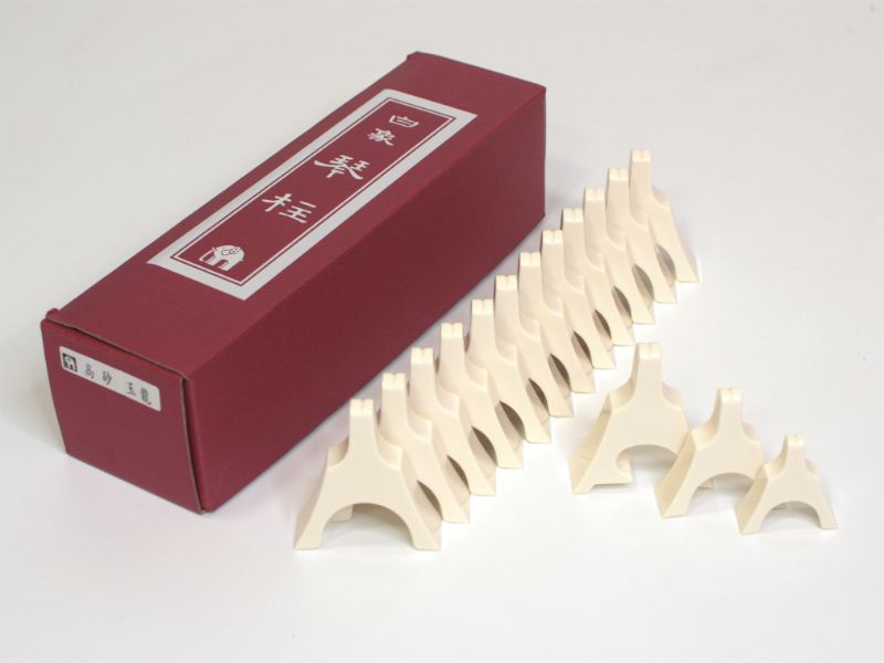 【白象】箏柱セット（玉龍）