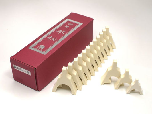 【白象】箏柱セット（白龍）